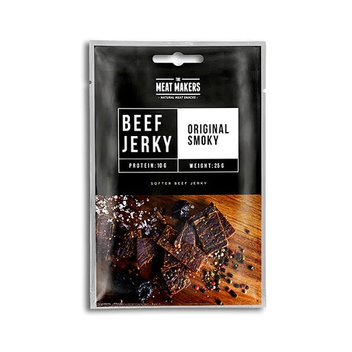The MeatMakers Beef Jerky Original SnackPack 15x25g - Fitness Shop - PowerPumperz