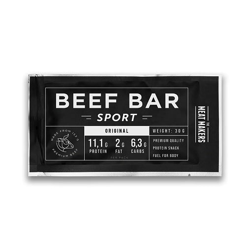 The Meat Makers Beef Jerky Sports Bar 6x30g - Fitness Shop - PowerPumperz