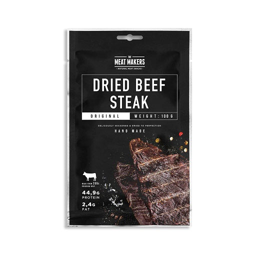 The Meat Makers Beef Jerky Steak 1x100g - Fitness Shop - PowerPumperz
