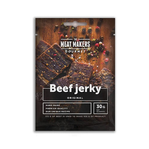The Meat Makers Gourmet Beef Jerky 15x30g - Fitness Shop - PowerPumperz