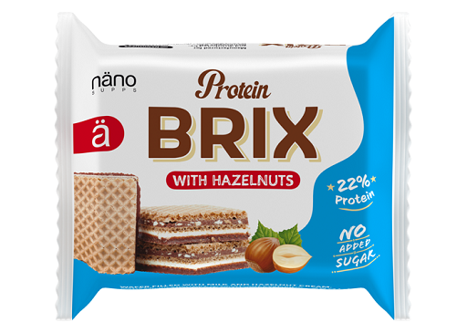 Nanosupps Protein Brix Hazelnut 24x25g - Fitness Shop - PowerPumperz