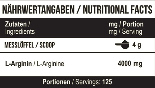 MST - Arginine RAW 500g - Fitness Shop - PowerPumperz