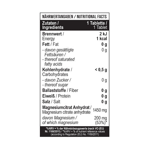 MST - Magnesium Citrat 200mg - 180 Tab - Fitness Shop - PowerPumperz