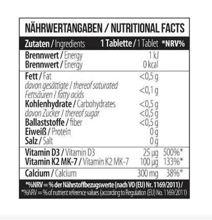 MST - Calcium Citrate D3  K2Vital 60 Tabletten - Fitness Shop - PowerPumperz