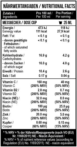 MST - Collagen Peptides Konzentrat 1 Liter - Orange Juice - Fitness Shop - PowerPumperz
