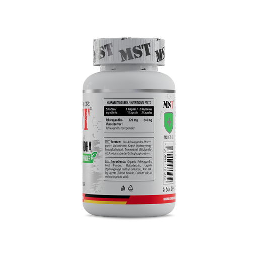 MST - Ashwaghanda 100 Kapseln - Fitness Shop - PowerPumperz