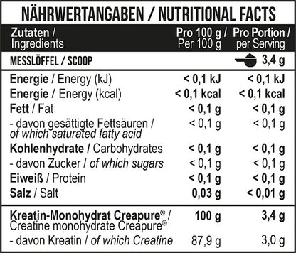 MST - Creatin Pro CREAPURE 500g - Fitness Shop - PowerPumperz