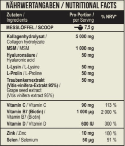 MST - Beauty Collagen Verisol  OptiMSM 450g - Fitness Shop - PowerPumperz