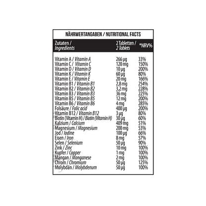 MST - All Vitamins 60 Pillen - Fitness Shop - PowerPumperz