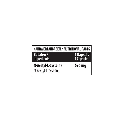 MST - NAC N-Acetyl-L-Cystein 696mg 60 Kapseln - Fitness Shop - PowerPumperz