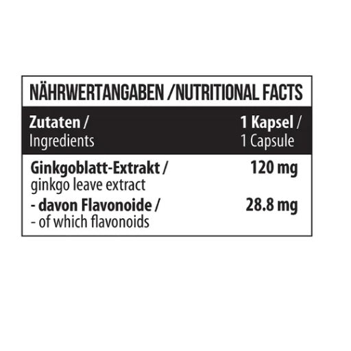 MST - Ginkgo Biloba 60 Kapseln - Fitness Shop - PowerPumperz