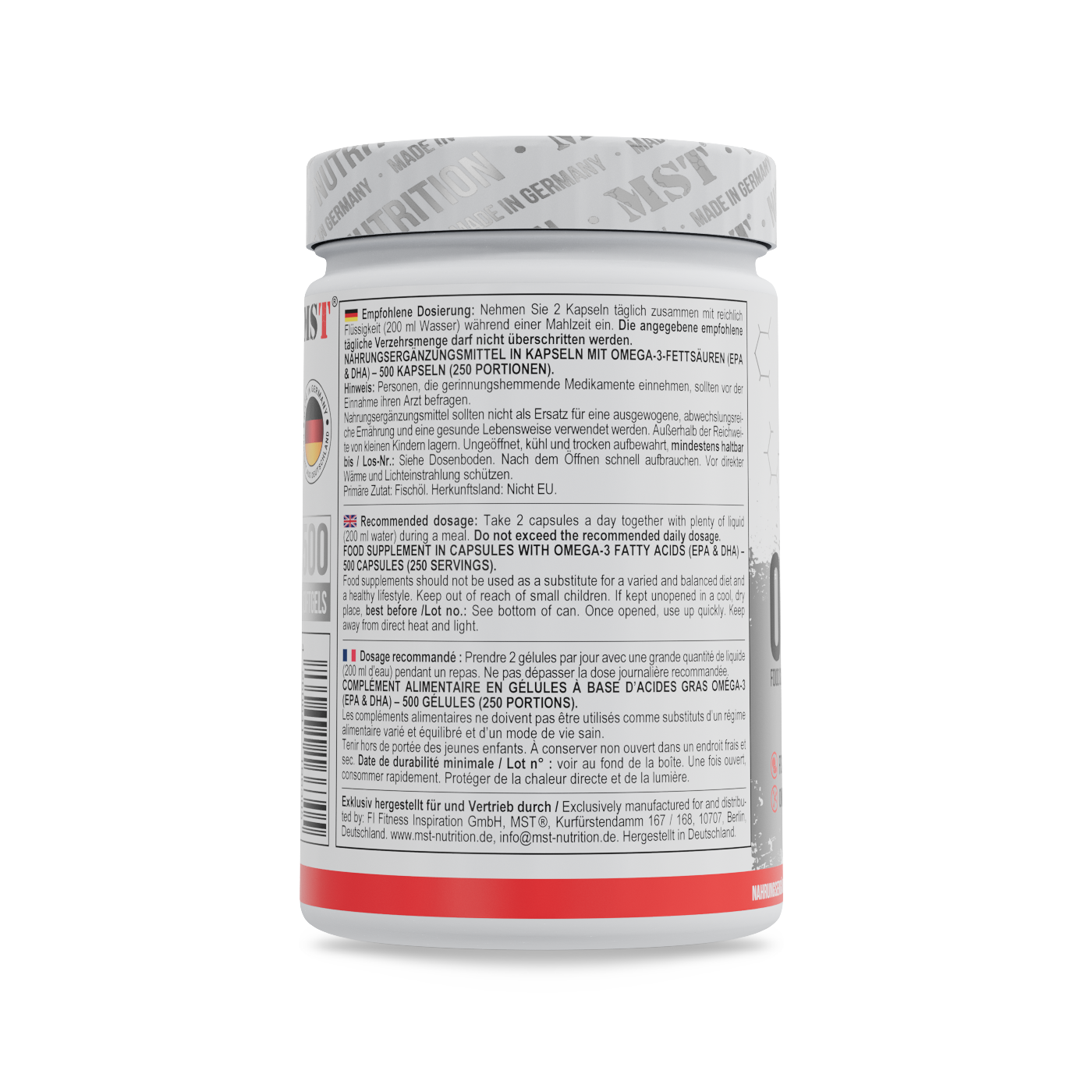 MST - Omega 3 Selected 500 Kapseln - Fitness Shop - PowerPumperz