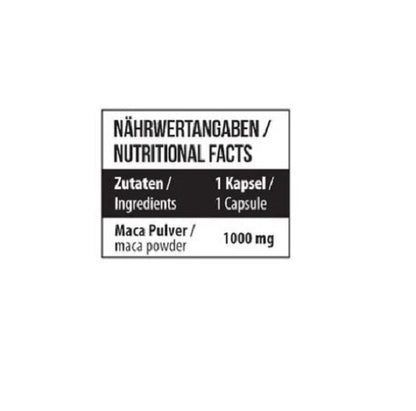 MST - MACA 1000mg - 120 Caps - Fitness Shop - PowerPumperz