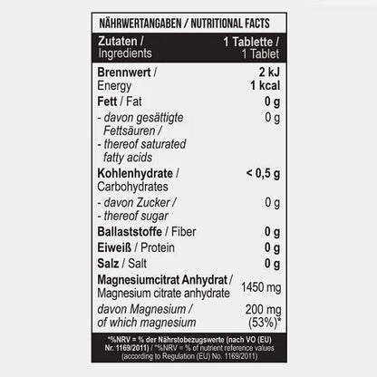 MST - Magnesium Citrat 200mg - 90 Tabletten - Fitness Shop - PowerPumperz