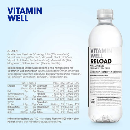 Vitamin Well Drink 12x500ml - Fitness Shop - PowerPumperz