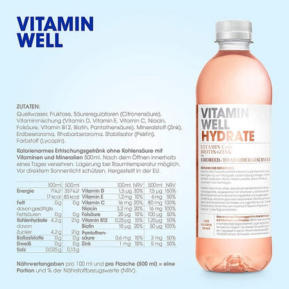 Vitamin Well Drink 12x500ml - Fitness Shop - PowerPumperz