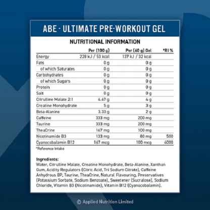 Applied Nutrition ABE Pre-Workout Gel 20x60ml - Fitness Shop - PowerPumperz