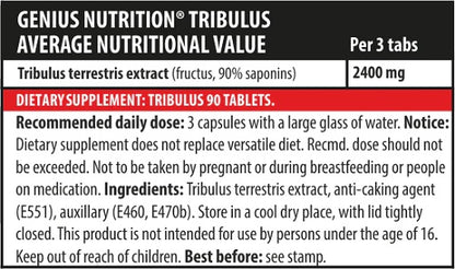 Genius Nutrition Tribulus 90 Tabletten - Fitness Shop - PowerPumperz