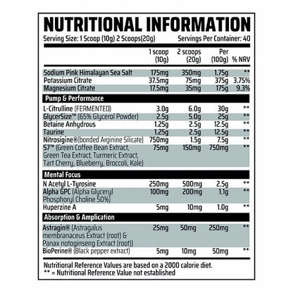 Chemical Warfare Nitro Pump 400g - Fitness Shop - PowerPumperz