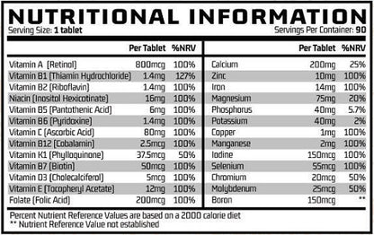 Chemical Warfare Multivitamins 30 Tabletten - Fitness Shop - PowerPumperz
