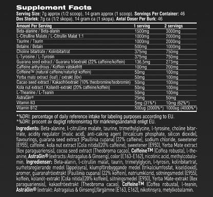 Swedish Supplements Crazy 8 325g - Fitness Shop - PowerPumperz