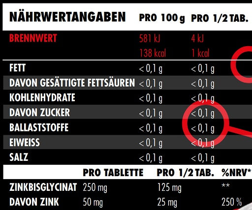 Big Zone Zink Bisglycinat 150 Tabletten - Fitness Shop - PowerPumperz