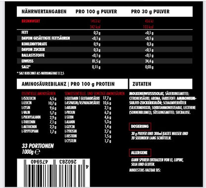 Big Zone Clear Whey Protein Juice 1000g Beutel - Fitness Shop - PowerPumperz