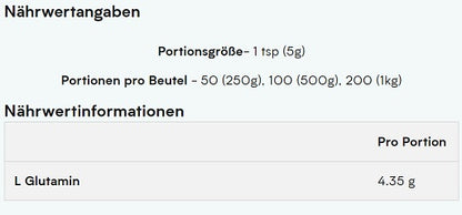 MyProtein Glutamin 500g - Fitness Shop - PowerPumperz