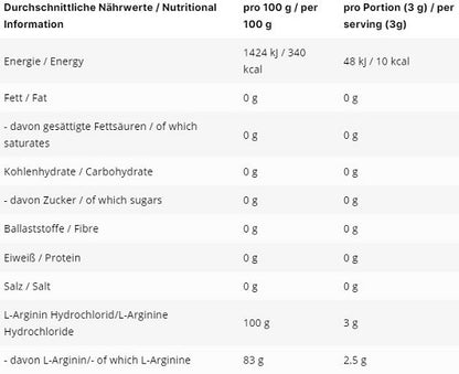 INLEAD L-Arginin HCL 500g - Fitness Shop - PowerPumperz