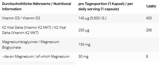INLEAD Vitamin D3  K2  Magnesium 120 Kapseln - Fitness Shop - PowerPumperz