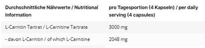 INLEAD L-Carnitine Tartrate 120 Kapseln - Fitness Shop - PowerPumperz