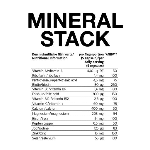 INLEAD Mineral Stack 150 Kapseln - Fitness Shop - PowerPumperz