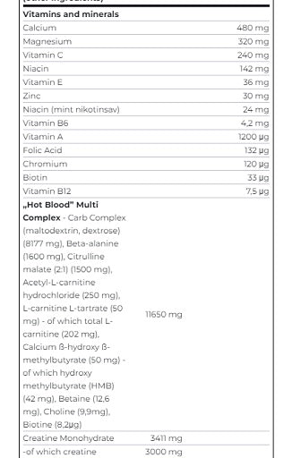 Scitec Hot Blood NO-STIM 375g - Fitness Shop - PowerPumperz