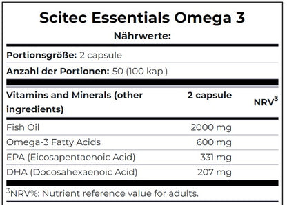Scitec Omega 3 100 Kapseln - Fitness Shop - PowerPumperz