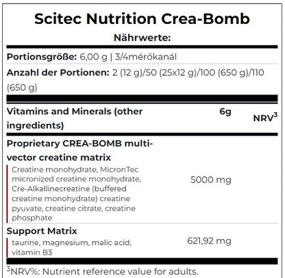 Scitec Crea-Bomb 660g - Fitness Shop - PowerPumperz