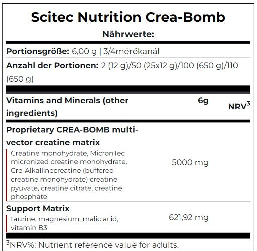 Scitec Crea-Bomb 660g - Fitness Shop - PowerPumperz