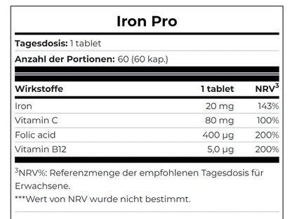 Scitec Iron Pro 60 Tabletten - Fitness Shop - PowerPumperz