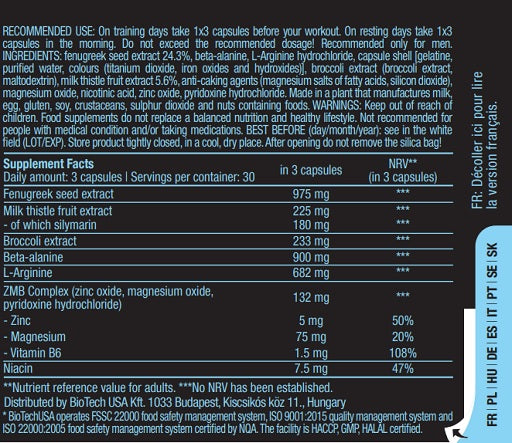 BioTech Black Test 90 Kapsel - Fitness Shop - PowerPumperz