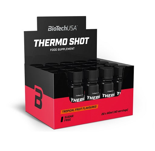 BioTech Thermo Shot 20x 60ml - Tropical Fruit - Fitness Shop - PowerPumperz