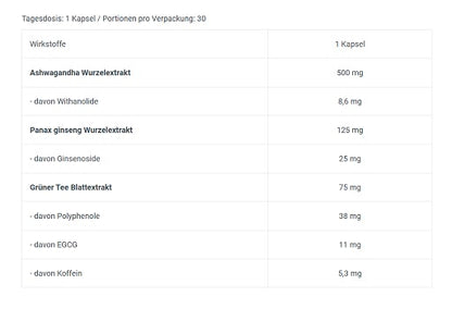 BioTech Ashwa 30 Kapseln - Fitness Shop - PowerPumperz