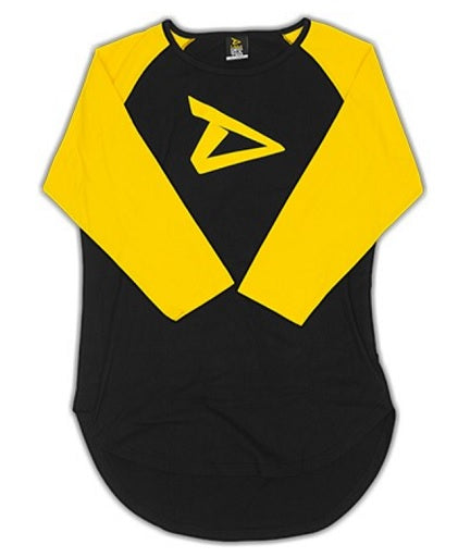Dedicated 3/4 Sleeve Raglan Short Logo - Fitness Shop - PowerPumperz