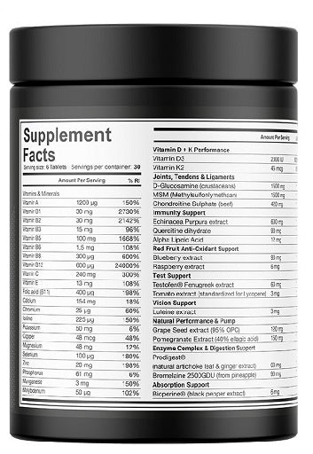 Dedicated Alpha Triad - 180 Tabl. - Fitness Shop - PowerPumperz