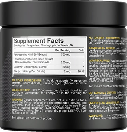Dedicated Ashwa-Bol 60 Kapseln - Fitness Shop - PowerPumperz