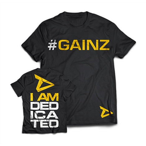Dedicated T-Shirt "#Gainz" - Fitness Shop - PowerPumperz