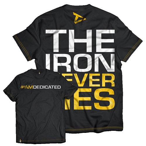 Dedicated T-Shirt "The Iron Never Lies" - Fitness Shop - PowerPumperz