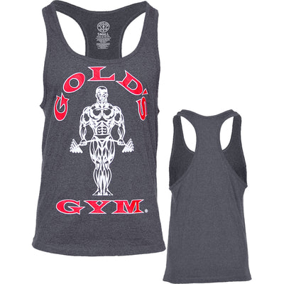 Gold´s Gym Classic Stringer Tank Top - Charcoal - Dunkelgrau - Fitness Shop - PowerPumperz