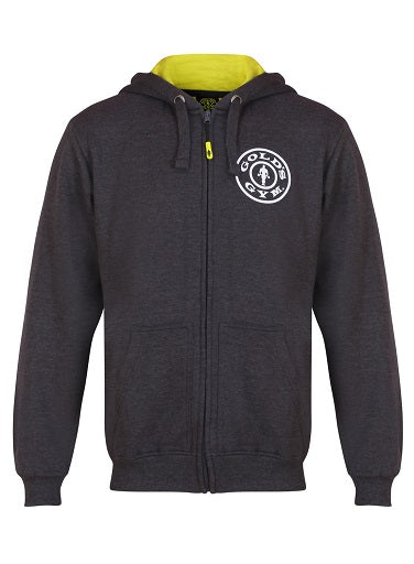 Gold´s Gym GGSWT007 - Charcoal Zip Hoodie - Fitness Shop - PowerPumperz