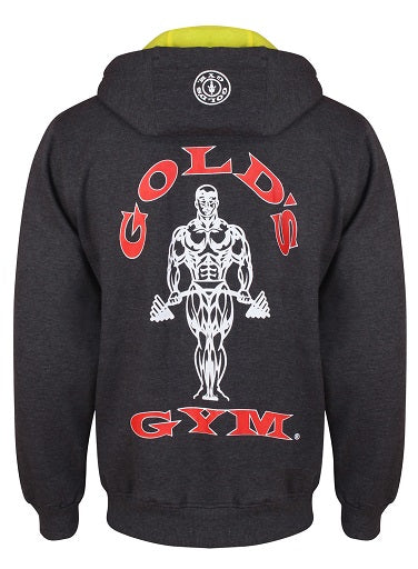 Gold´s Gym GGSWT007 - Charcoal Zip Hoodie - Fitness Shop - PowerPumperz