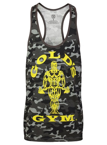Gold´s Gym GGVST051 Muscle Joe Premium Tank Camo - black - Fitness Shop - PowerPumperz