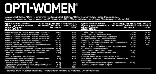 ON Opti-Woman 60 Kapseln - Fitness Shop - PowerPumperz